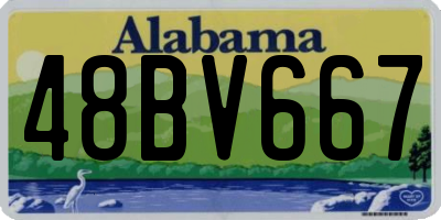 AL license plate 48BV667
