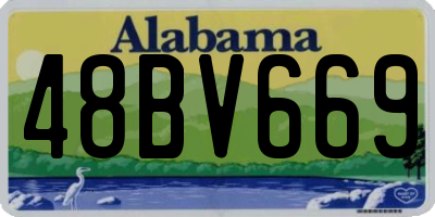 AL license plate 48BV669