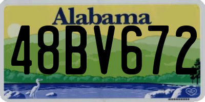 AL license plate 48BV672