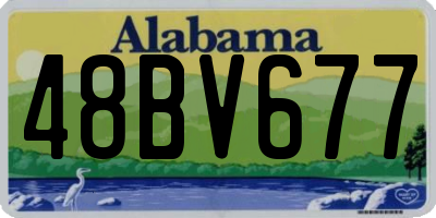 AL license plate 48BV677