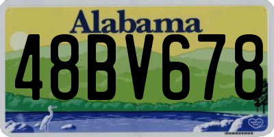 AL license plate 48BV678