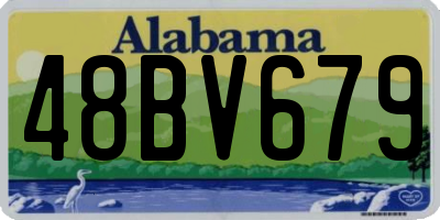 AL license plate 48BV679