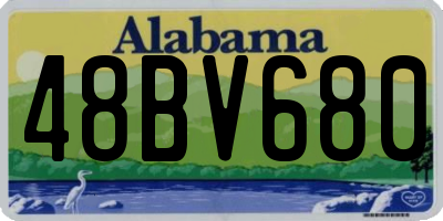AL license plate 48BV680