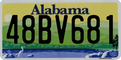 AL license plate 48BV681