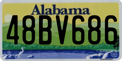 AL license plate 48BV686