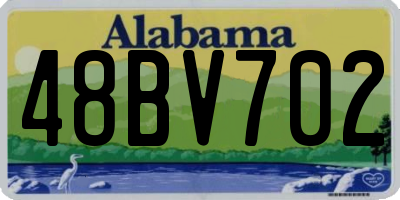 AL license plate 48BV702