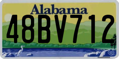 AL license plate 48BV712