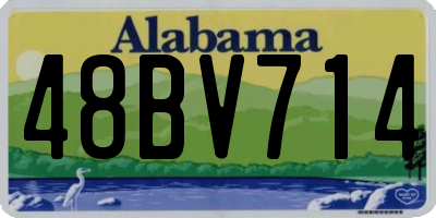 AL license plate 48BV714
