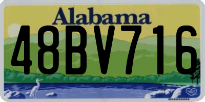 AL license plate 48BV716