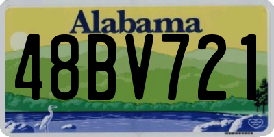 AL license plate 48BV721