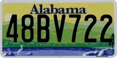 AL license plate 48BV722