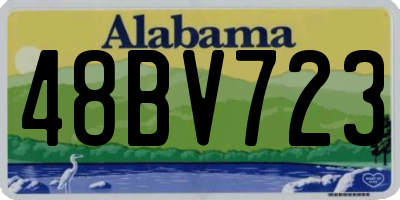 AL license plate 48BV723