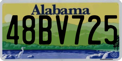 AL license plate 48BV725