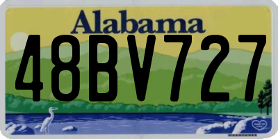 AL license plate 48BV727