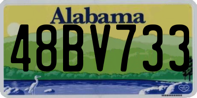 AL license plate 48BV733