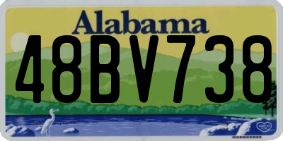 AL license plate 48BV738