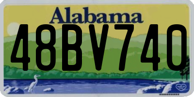 AL license plate 48BV740