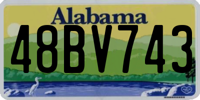 AL license plate 48BV743