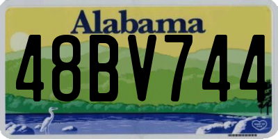 AL license plate 48BV744