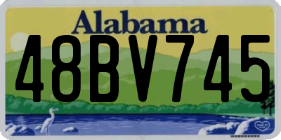 AL license plate 48BV745