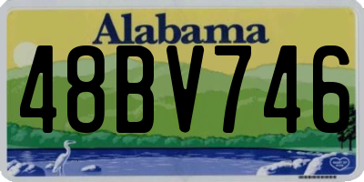 AL license plate 48BV746