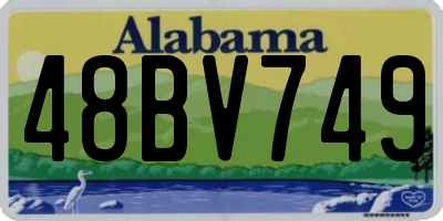 AL license plate 48BV749