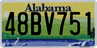 AL license plate 48BV751