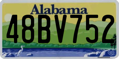 AL license plate 48BV752