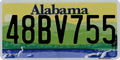 AL license plate 48BV755