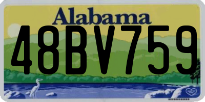 AL license plate 48BV759