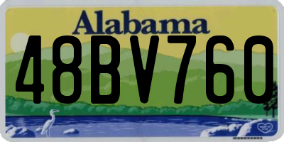 AL license plate 48BV760
