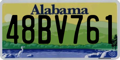 AL license plate 48BV761