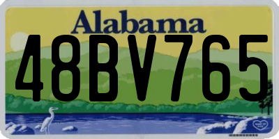 AL license plate 48BV765
