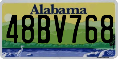 AL license plate 48BV768