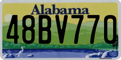 AL license plate 48BV770