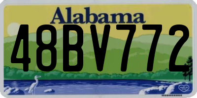 AL license plate 48BV772