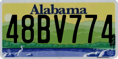AL license plate 48BV774