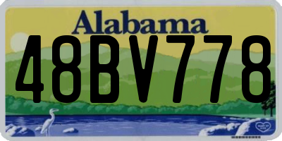 AL license plate 48BV778