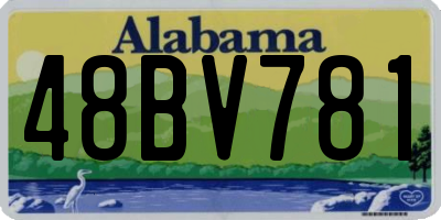 AL license plate 48BV781
