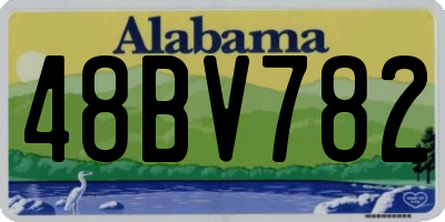 AL license plate 48BV782