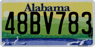 AL license plate 48BV783