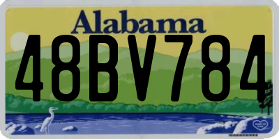 AL license plate 48BV784