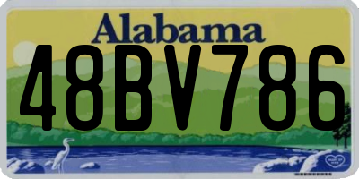 AL license plate 48BV786