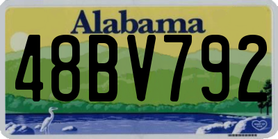 AL license plate 48BV792