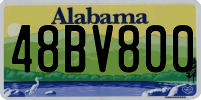 AL license plate 48BV800