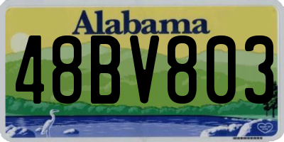 AL license plate 48BV803