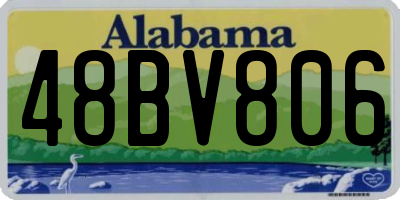 AL license plate 48BV806
