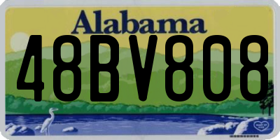 AL license plate 48BV808