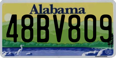 AL license plate 48BV809