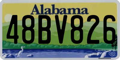 AL license plate 48BV826